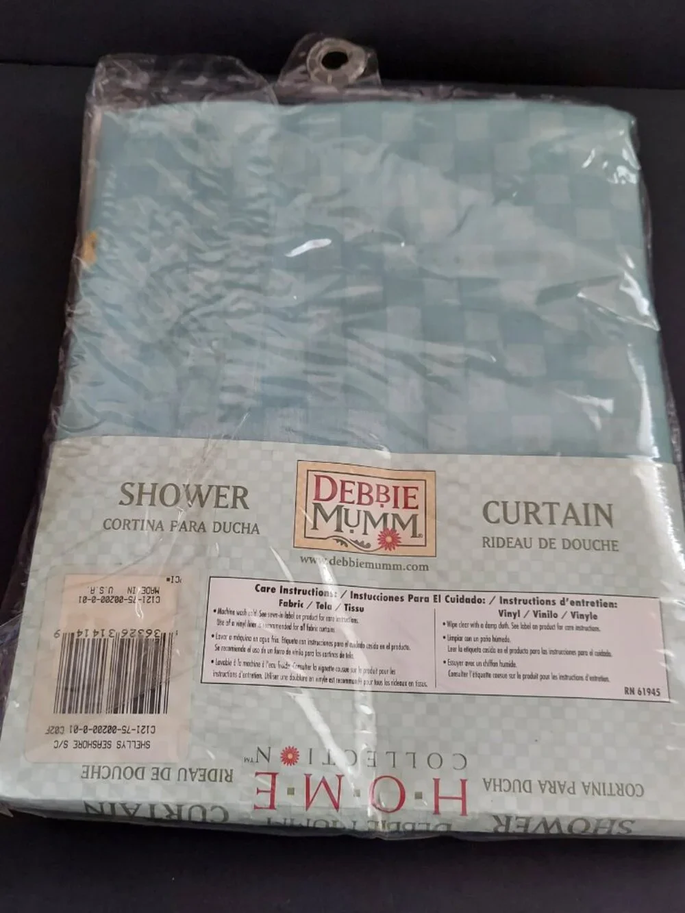 Vintage Debbie Mumm Poly/Cotton Shower Curtain - Shelley's Seashore 69x69 NWT